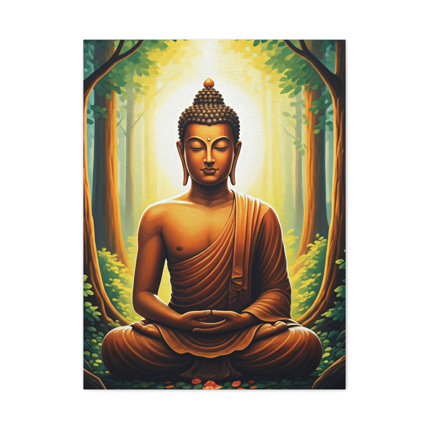 Serene Forest Meditation Buddha Wall Art & Canvas Prints