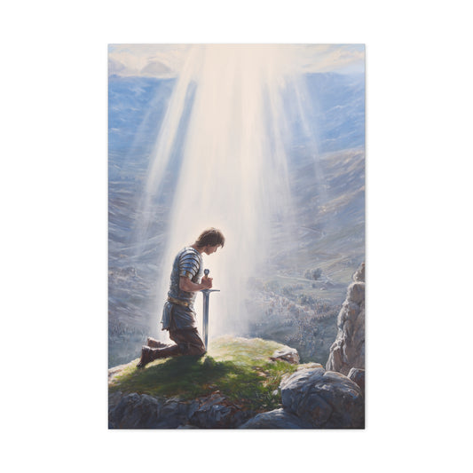 King Arthur Claiming Excalibur Sacred Destiny Wall Art & Canvas Print