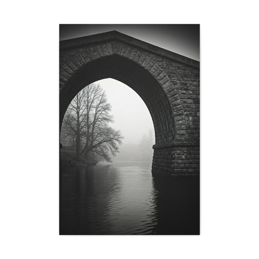 Misty Archway Bridge Scene Wall Art & Canvas Prints