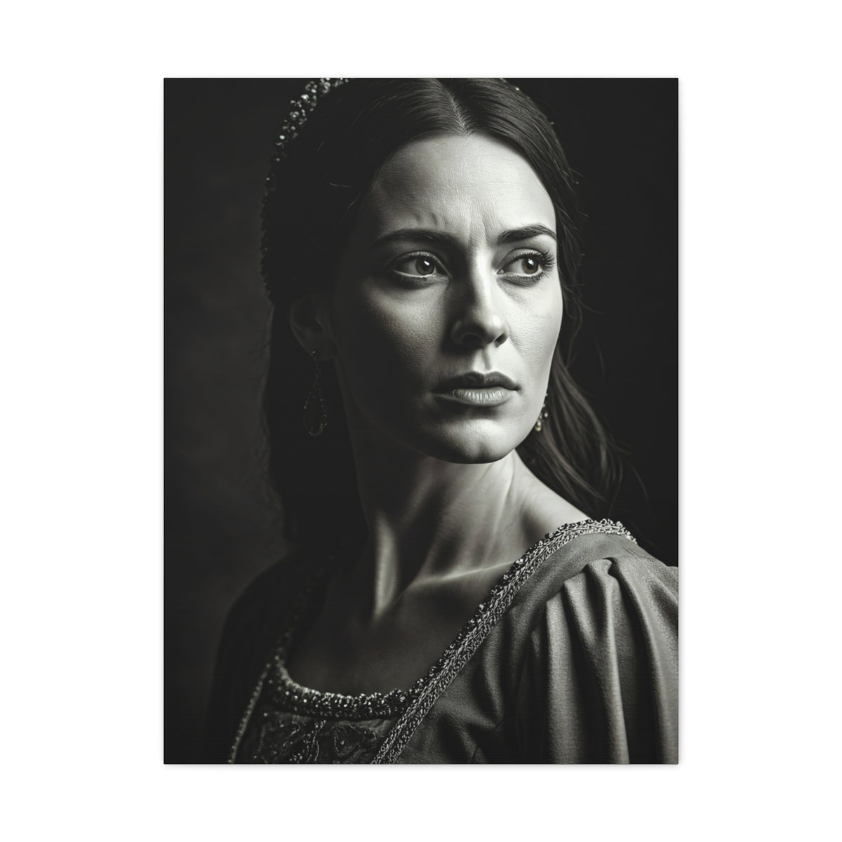 Quiet Grace Black & White Portrait Wall Art & Canvas Prints