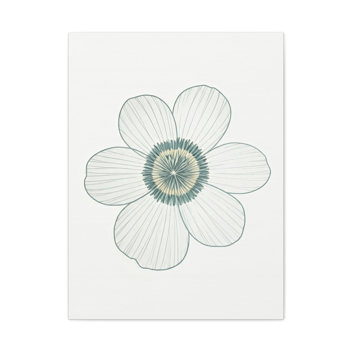 Minimal Line Floral Sketch Wall Art & Canvas Prints