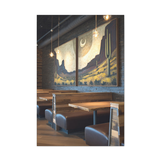 Desert Western Landscape Restaurant Wall Art & Canvas Print