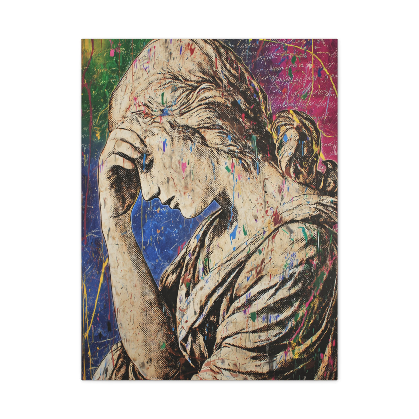Graffiti Renaissance Sculpture Wall Art & Canvas Print