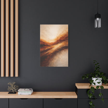Golden Motion Energy Abstract Wall Art & Canvas Print