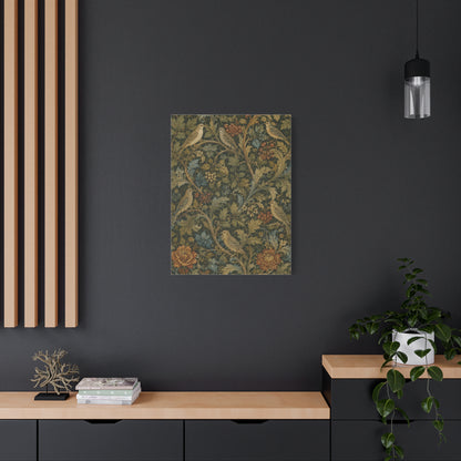 Matthew 6:26 Heritage Botanical Scripture Wall Art & Canvas Print