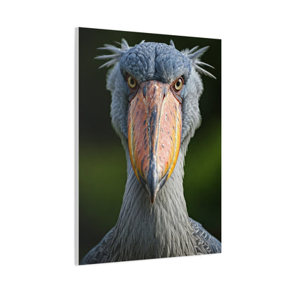 Majestic Shoebill Stork Close-Up Wall Art & Canvas Prints