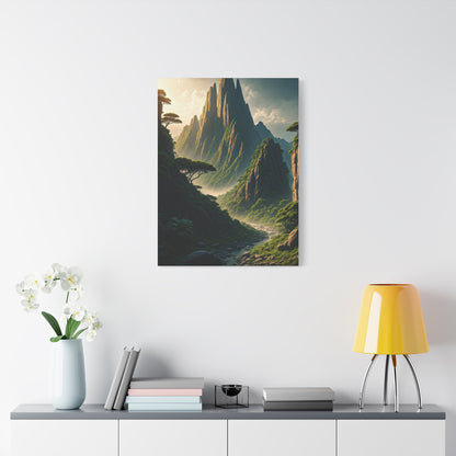Mystical Mountain Valley Landscape Wall Art & Canvas Prints