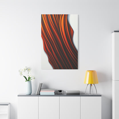 Flowing Copper Ribbon Abstract Wall Art & Canvas Prints