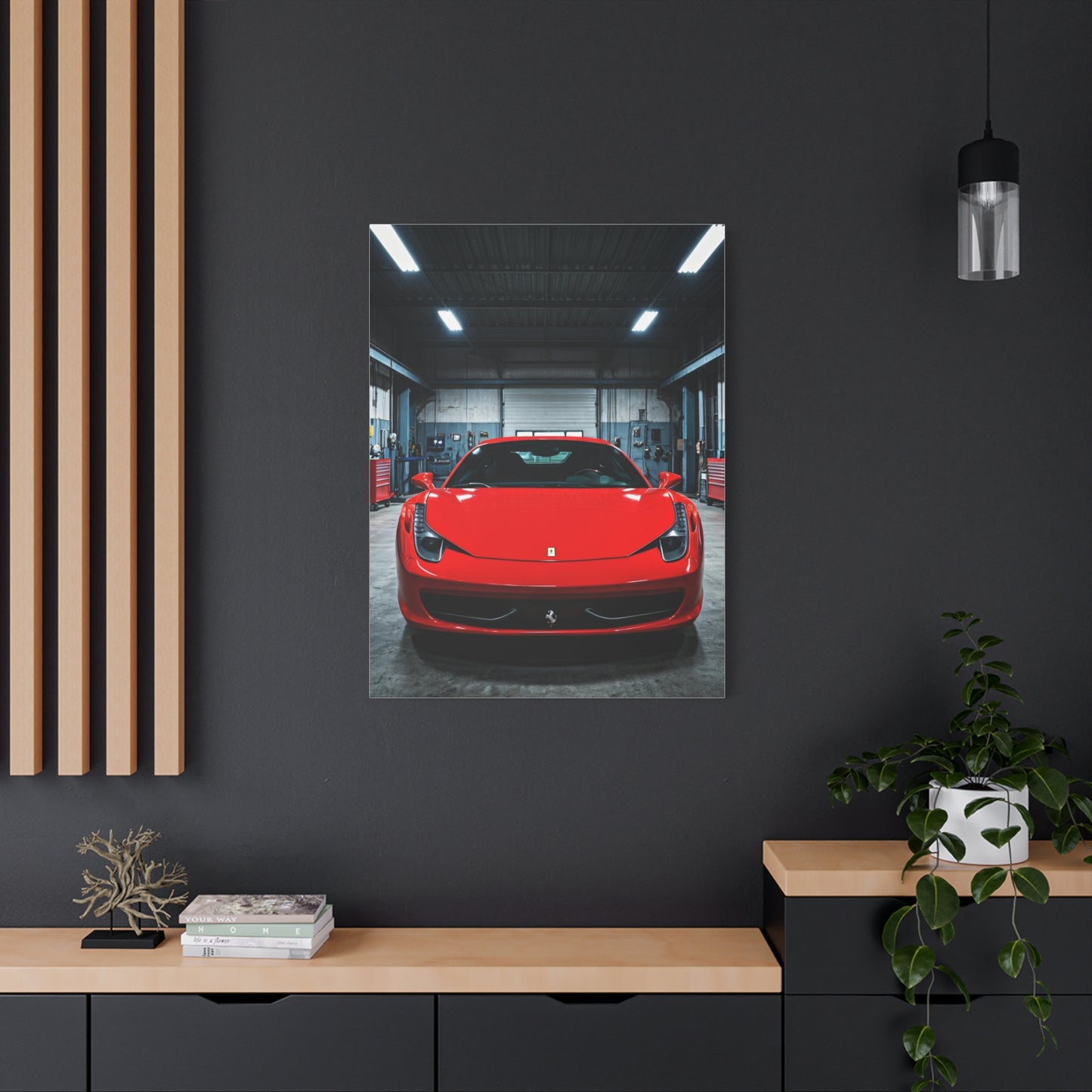 Ferrari 458 Italia Service Bay Craftsmanship Wall Art & Canvas Prints