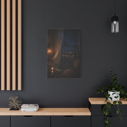 Candlelit Paris Night Romance Wall Art & Canvas Print