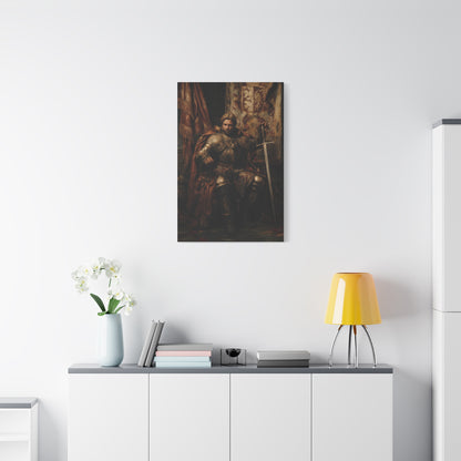 Medieval King on the Royal Throne Wall Art & Canvas Print