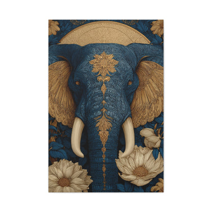 Ornamental Mandala Elephant Portrait Wall Art & Canvas Print