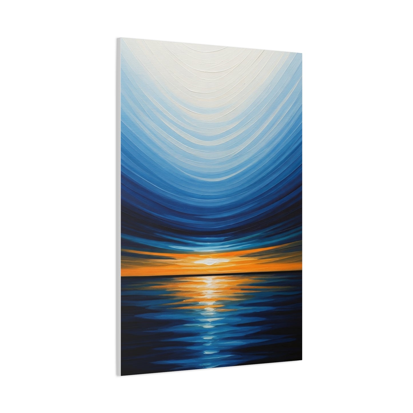 Serene Tidal Horizon Abstract Wall Art & Canvas Prints