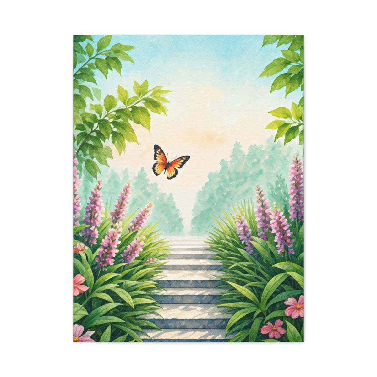 Garden Path Butterfly Dreamscape Wall Art & Canvas Prints