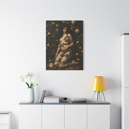 Classical Garden Vine Figure Wall Art & Canvas Print