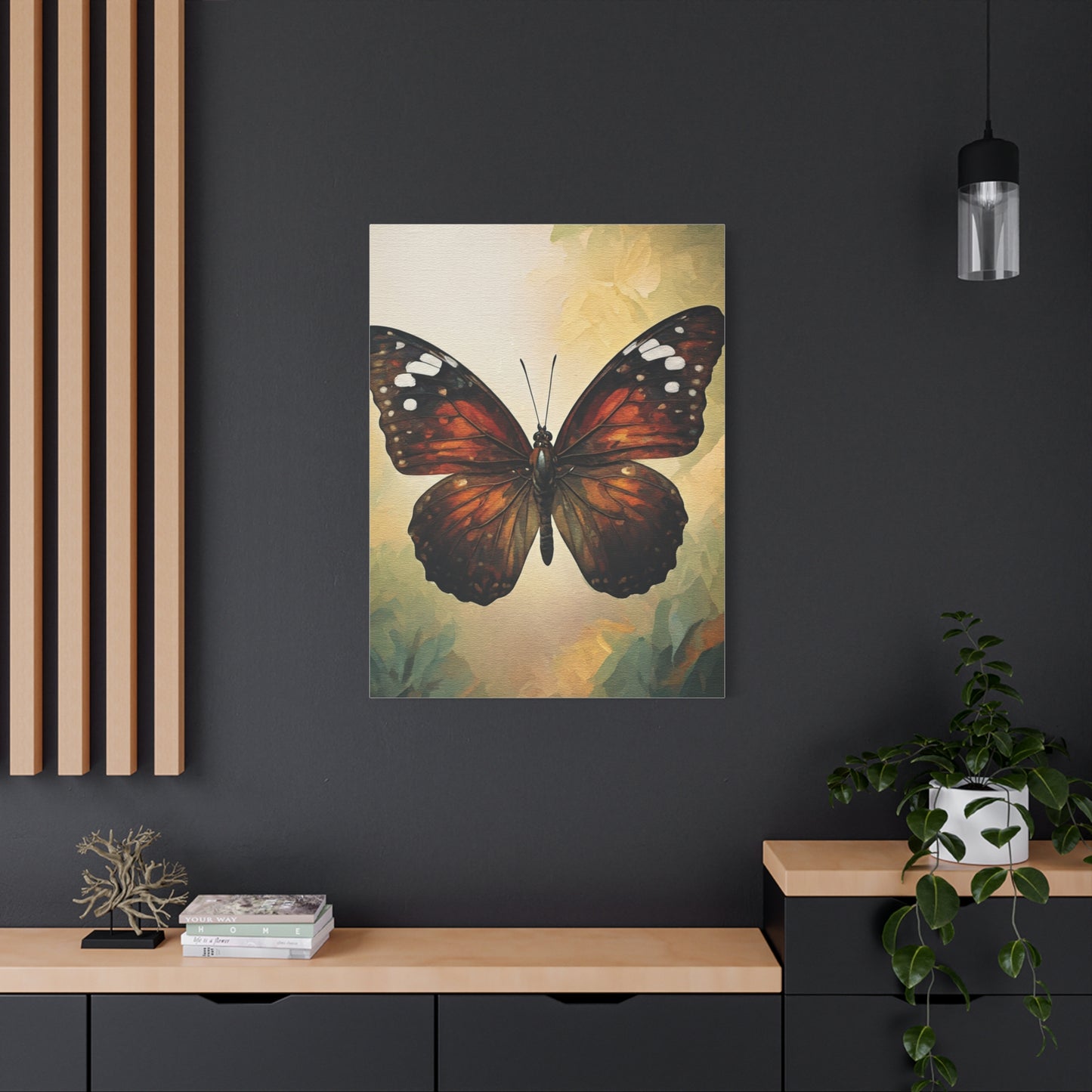 Vintage Nature Butterfly Illustration Wall Art & Canvas Prints