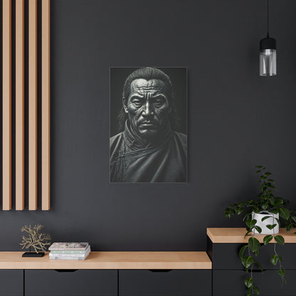 Face of Time Black & White Portrait Wall Art & Canvas Prints