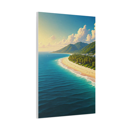 Sunlit Island Shore Retreat Wall Art & Canvas Prints