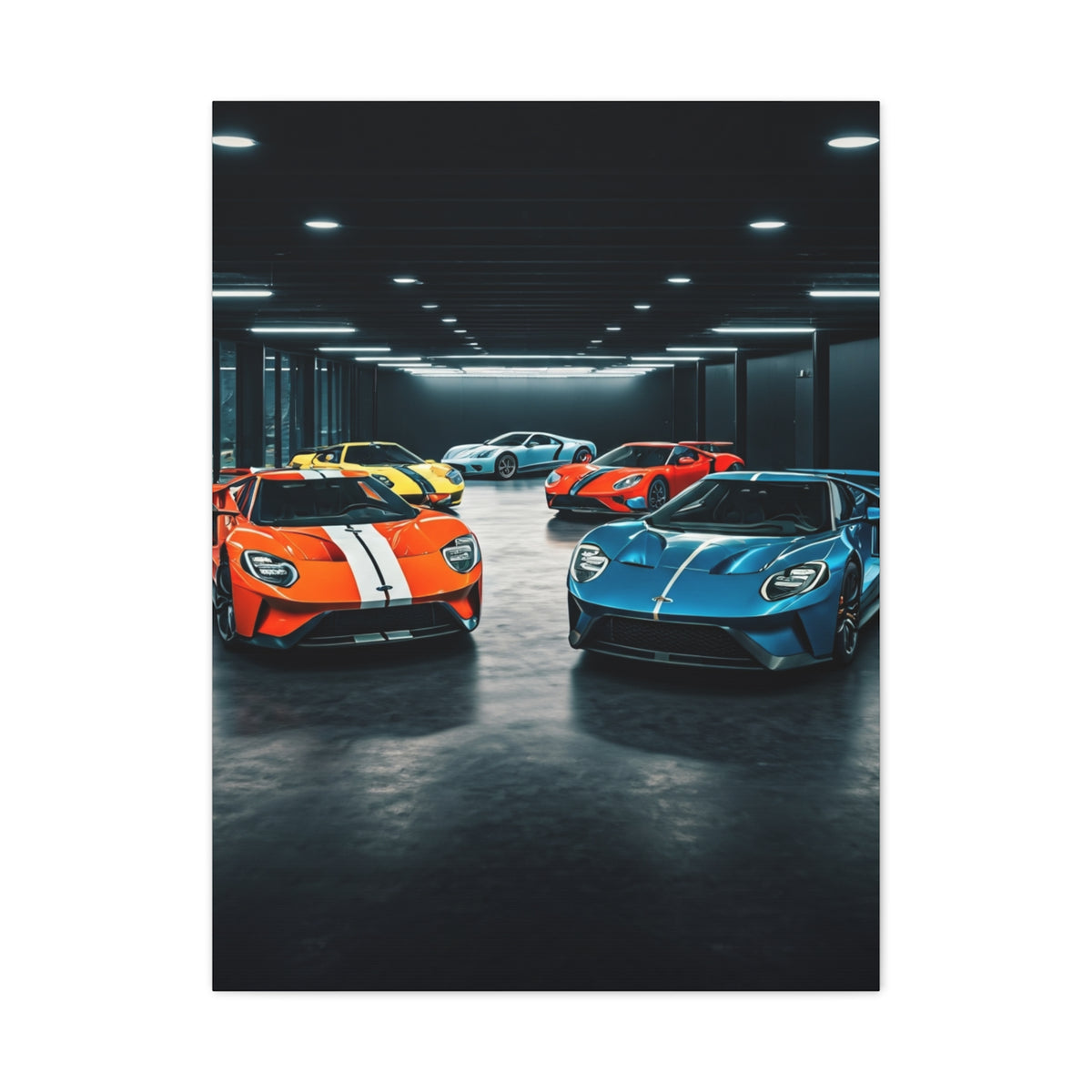 Ford GT Heritage Dream Garage Wall Art & Canvas Prints