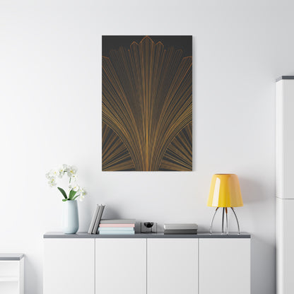 Regal Fan Lines Art Deco Wall Art & Canvas Prints