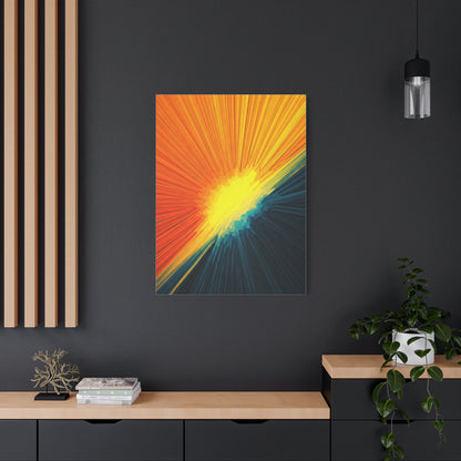 Golden Horizon Energy Abstract Wall Art & Canvas Prints
