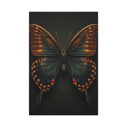 Peacock Pattern Butterfly Portrait Wall Art & Canvas Prints