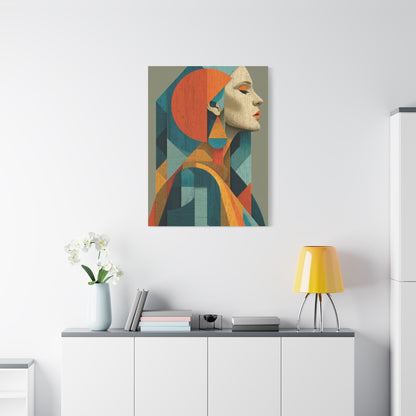 Abstract Modernist Profile Composition Wall Art & Canvas Print