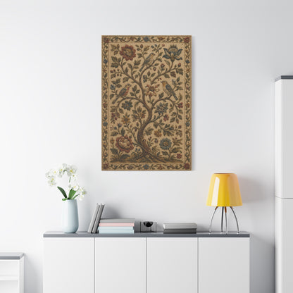 Ornate Botanical Tree Tapestry Panel Wall Art & Canvas Print