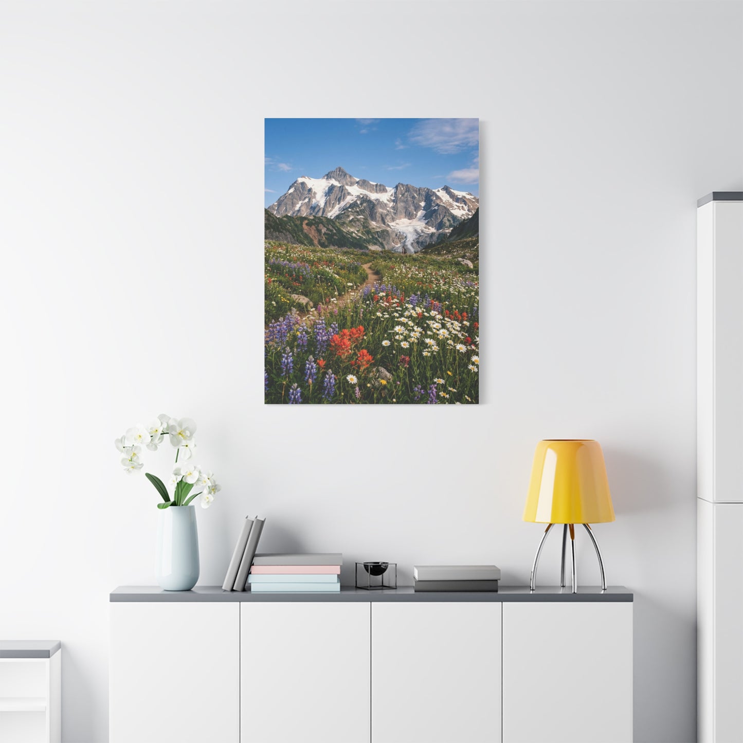 High Alpine Wildflower Meadow Wall Art & Canvas Print