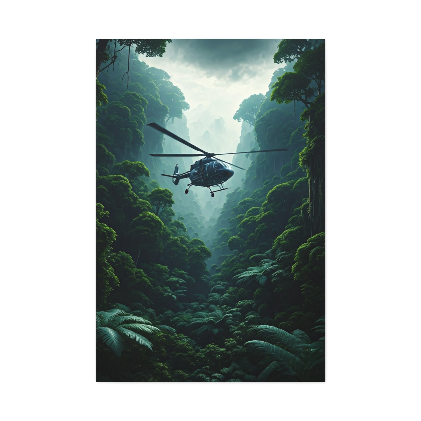 Vintage Fighter Aerial Dive Over City Wall Art & Canvas Prints