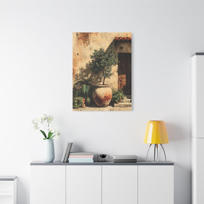 Mediterranean Olive Tree Entrance Wall Art & Canvas Print