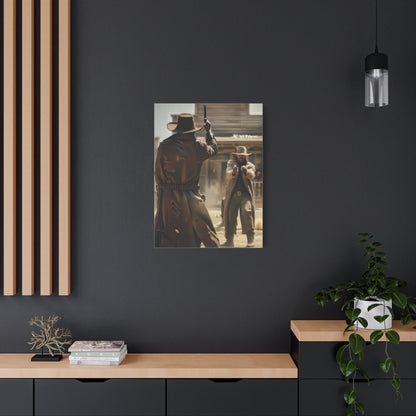 High Noon Gunslinger Duel Wall Art & Canvas Print