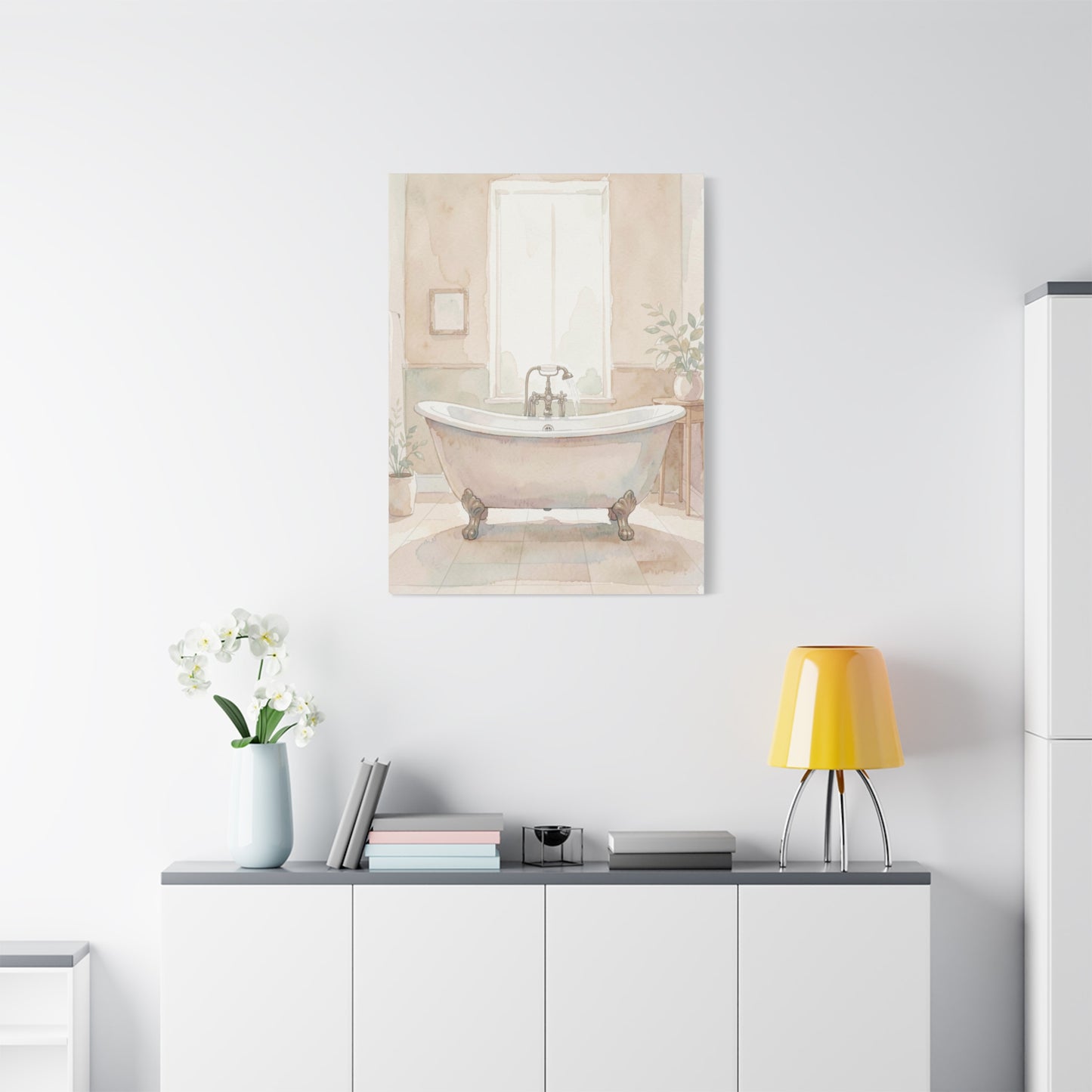 Vintage Clawfoot Bathtub Serenity Wall Art & Canvas Prints