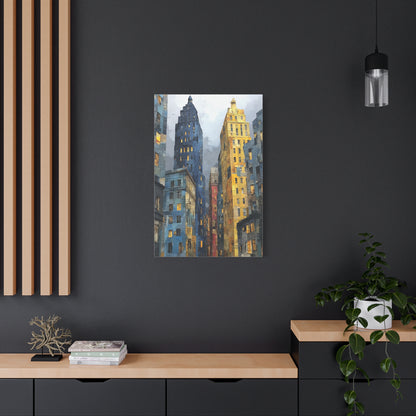 Urban Skyline Collage Composition Wall Art & Canvas Print