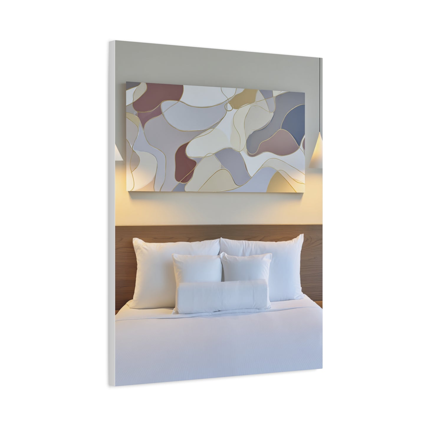 Organic Form Abstract With Soft Curves Wall Art & Canvas Print