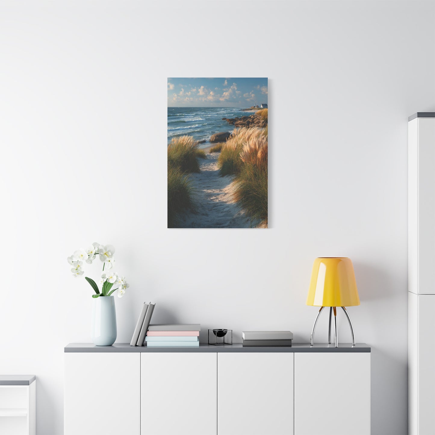 Coastal Dune Path Landscape Wall Art & Canvas Print