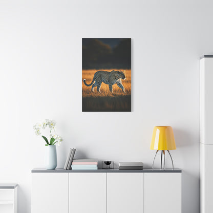 Lone Cheetah in Tall Grass Wilderness Wall Art & Canvas Prints