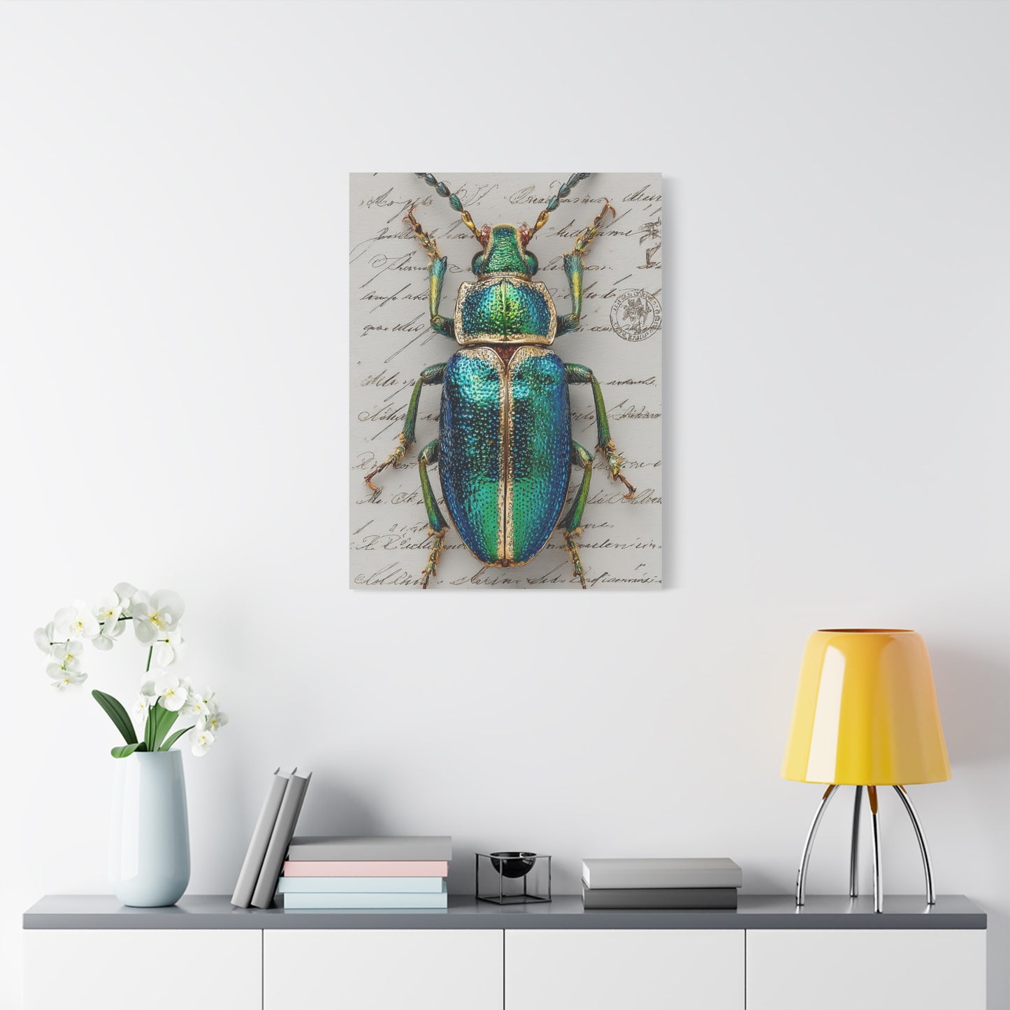Emerald Beetle Natural History Wall Art & Canvas Print
