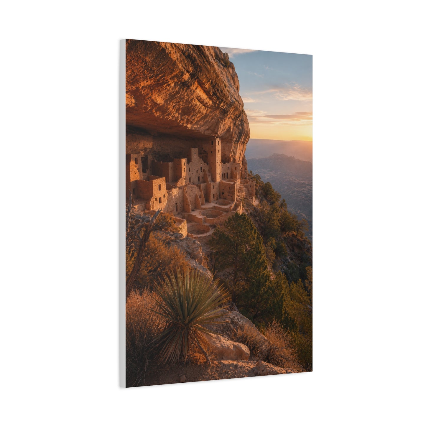 Ancient Cliff Dwelling Canyon Wall Art & Canvas Print