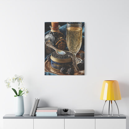 Caviar and Champagne Luxury Still Life Wall Art & Canvas Print