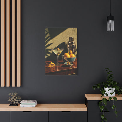 Graphic Cocktail Bar Still Life Wall Art & Canvas Print