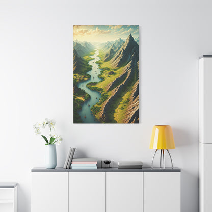 Mountain River Valley Wall Art & Canvas Prints