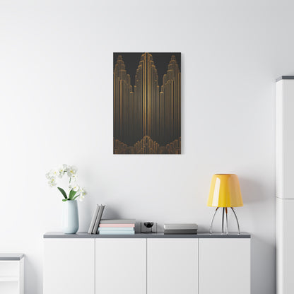 Golden Metropolis Towers Wall Art & Canvas Prints