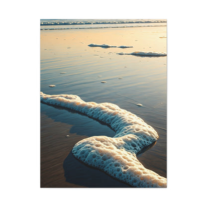 Sea Foam Shoreline Texture Wall Art & Canvas Prints