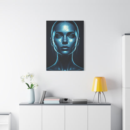 Luminous Blue Serenity Portrait Wall Art & Canvas Prints
