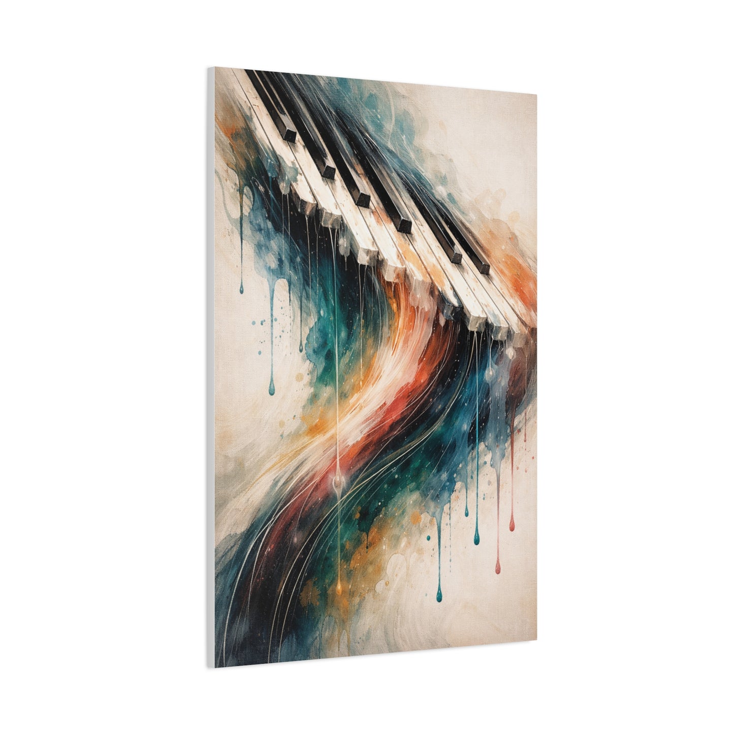 Abstract Piano Wave Flow Wall Art & Canvas Print