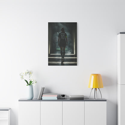 Soccer Captain Tunnel Sports Wall Art & Canvas Print
