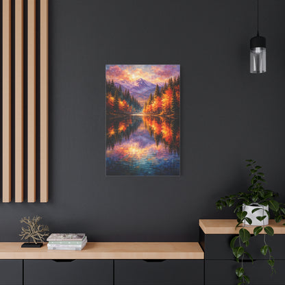 Vivid Forest Reflections Landscape Wall Art & Canvas Print