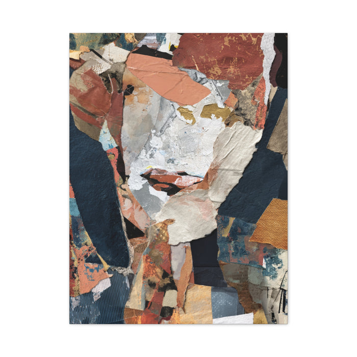Contemporary Mixed Media Collage Abstract Wall Art & Canvas Print