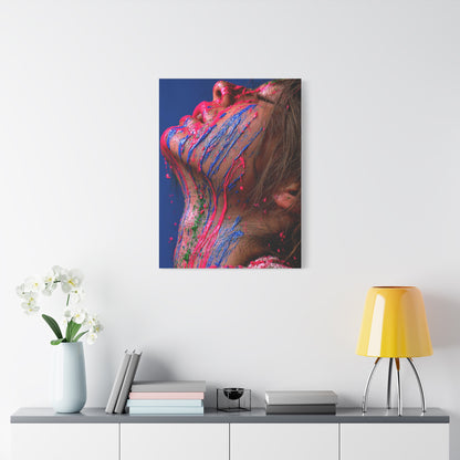 Liquid Pigment Expression Portrait Wall Art & Canvas Print